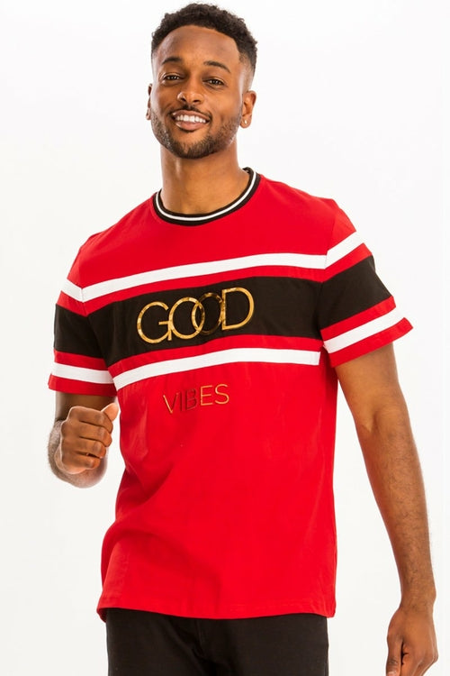 Camiseta Roja “Good Vibes” NEW COLLECTION