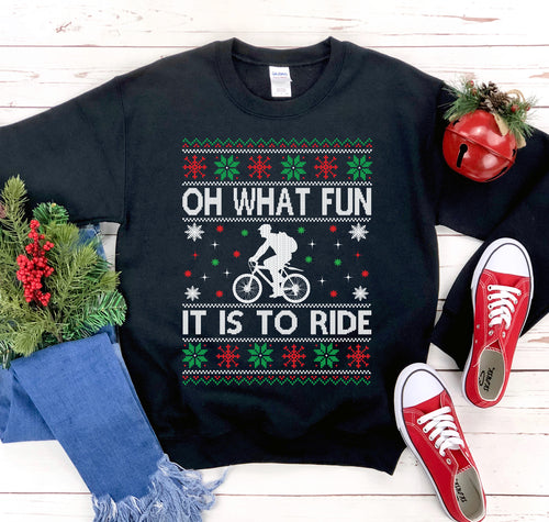 Jersey Oh What Fun Christmas Sweatshirt