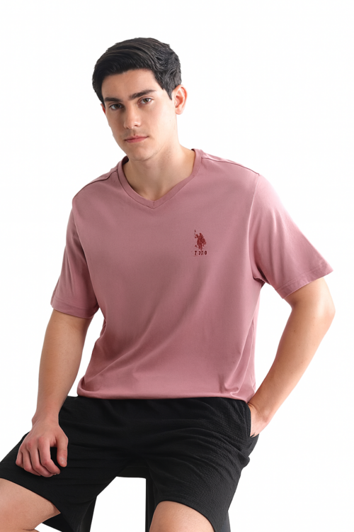 CAMISETA Men's Solid Mauve V