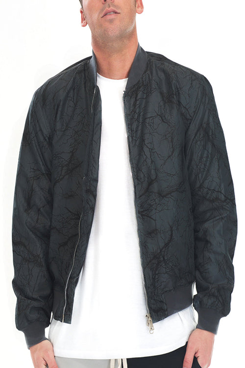 CHAQUETA MARMOL Bolt Print Bomber
